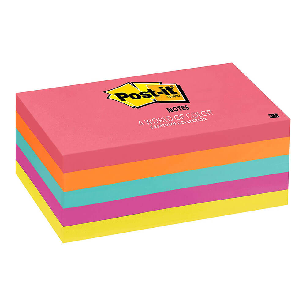 Post-it Notes 73x123mm Assortered (5pk)