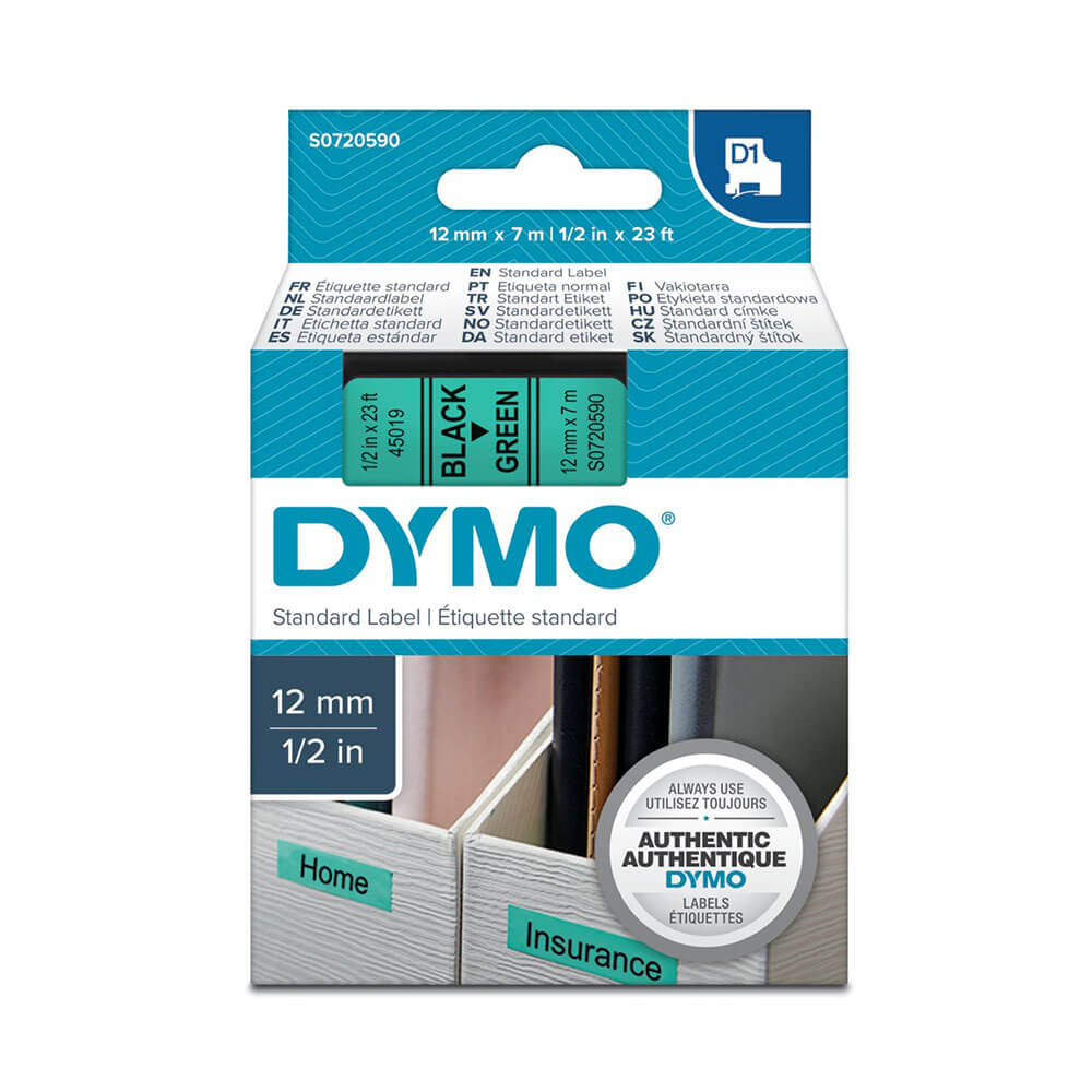 Dymo D1 Tape Label 12mmx7m