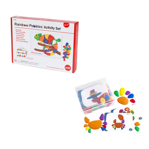 EDX Rainbow Pebbles Activity Set