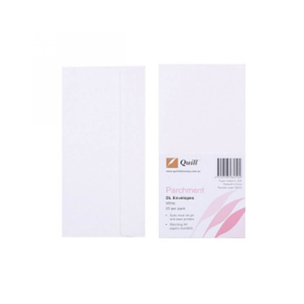 Quill pergamentkonvolutt DL (25pk)