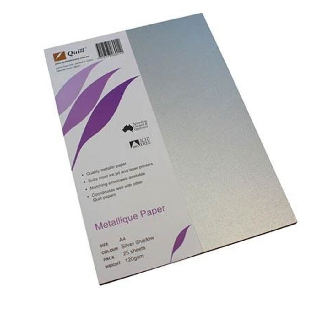 Quill A4 metallique papier (25 pk)