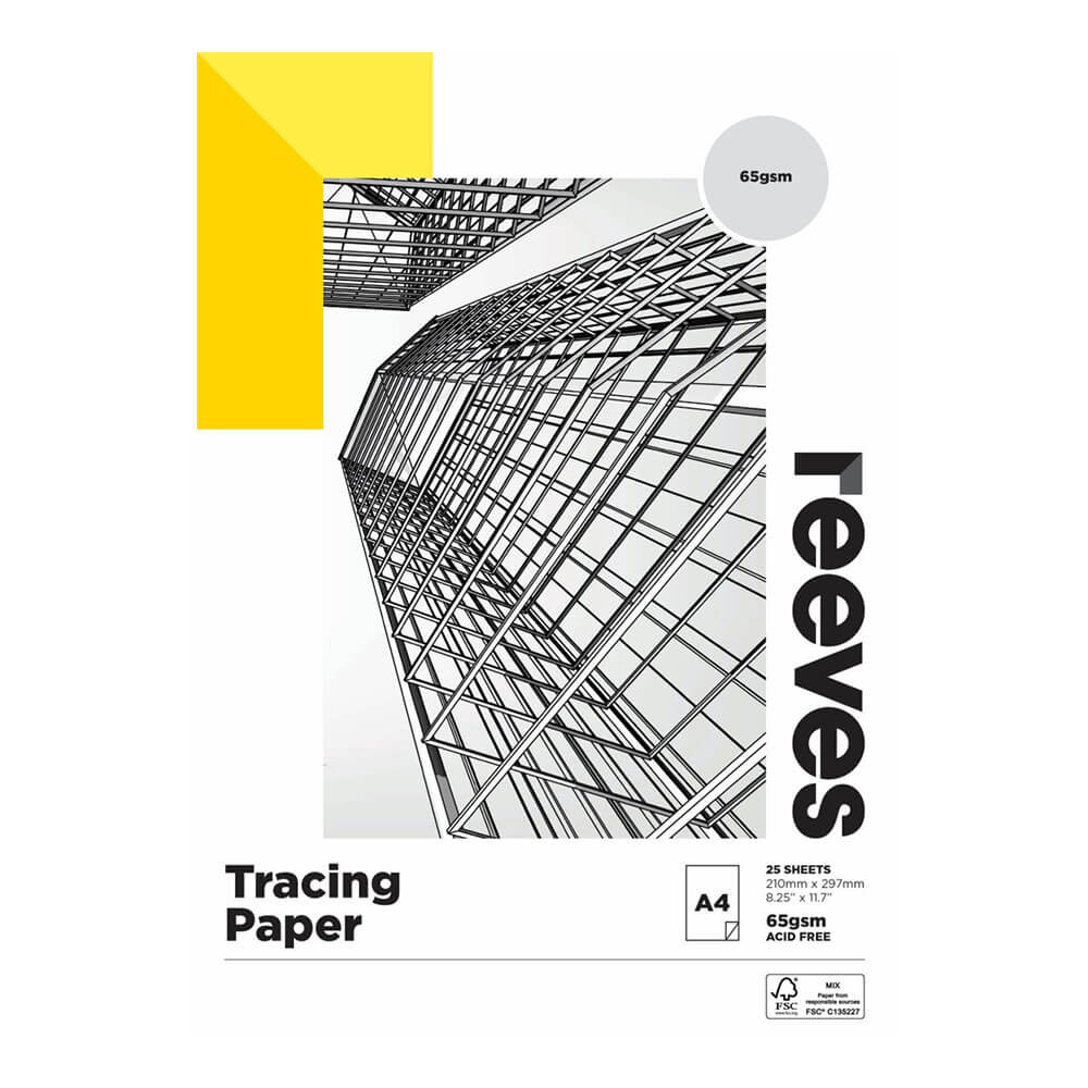 Reeves Rasting Paper Pad 65gsm (25 folhas)