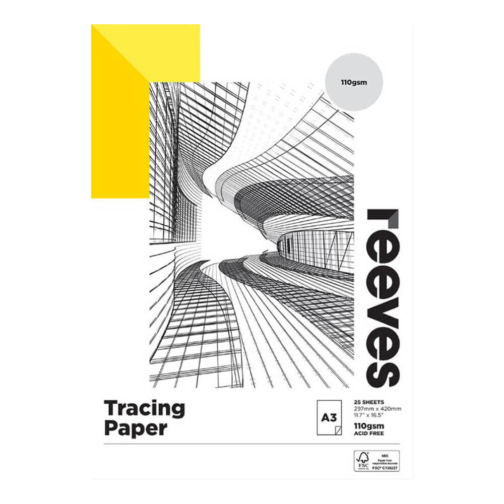 Reeves Tracing Paper Pad 65GSM (25 vellen)