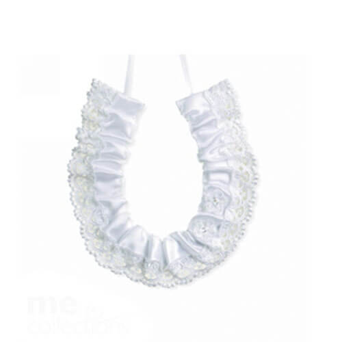 ME Horseshoe Satin with Lace Edge Wedding Charm