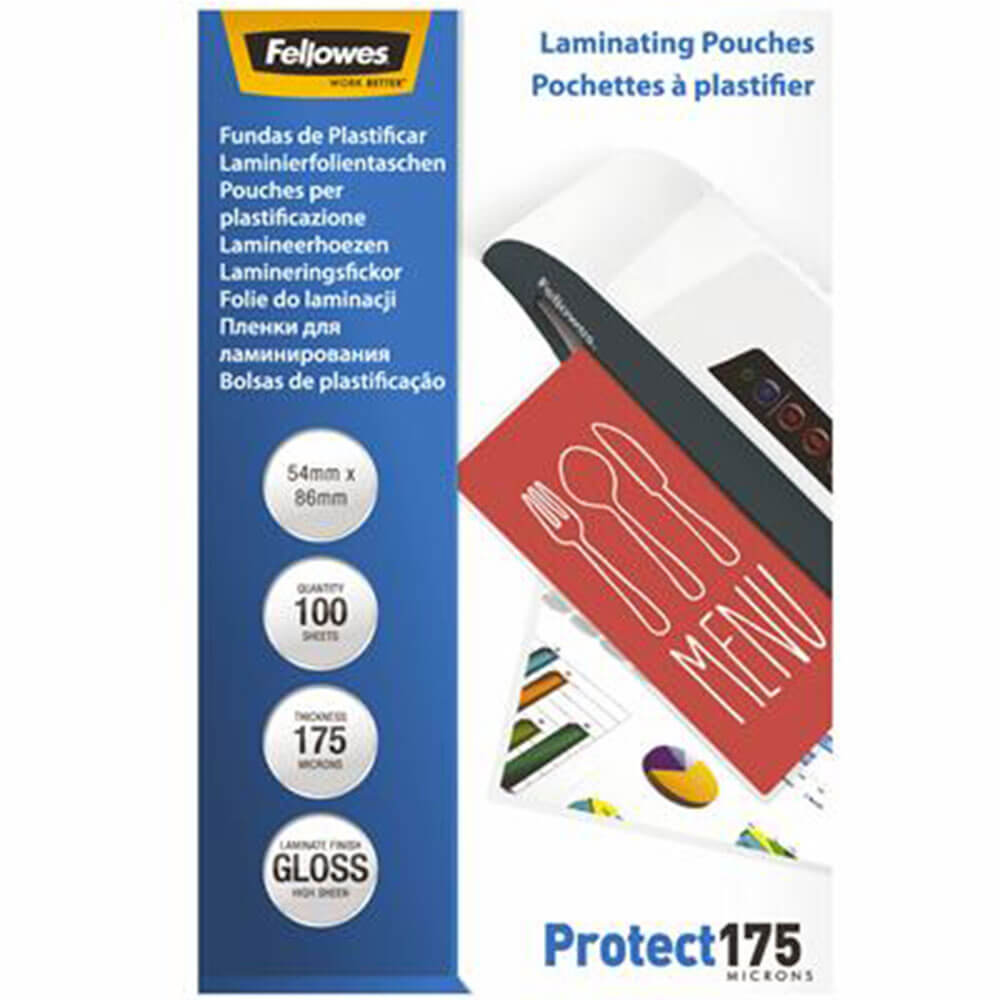 Buste di laminazione Fellowes 100pk (54x86mm)