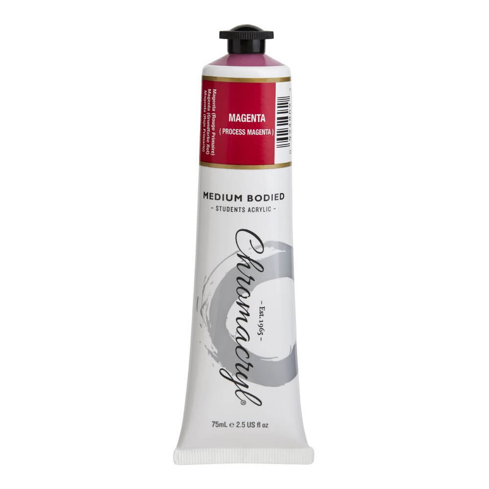 Pintura acrílica dos alunos de cromacryl 75ml