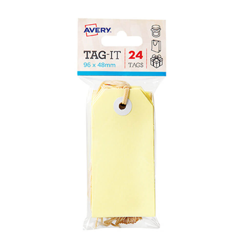 Avery -Tags mit String 24PK (96x48mm)