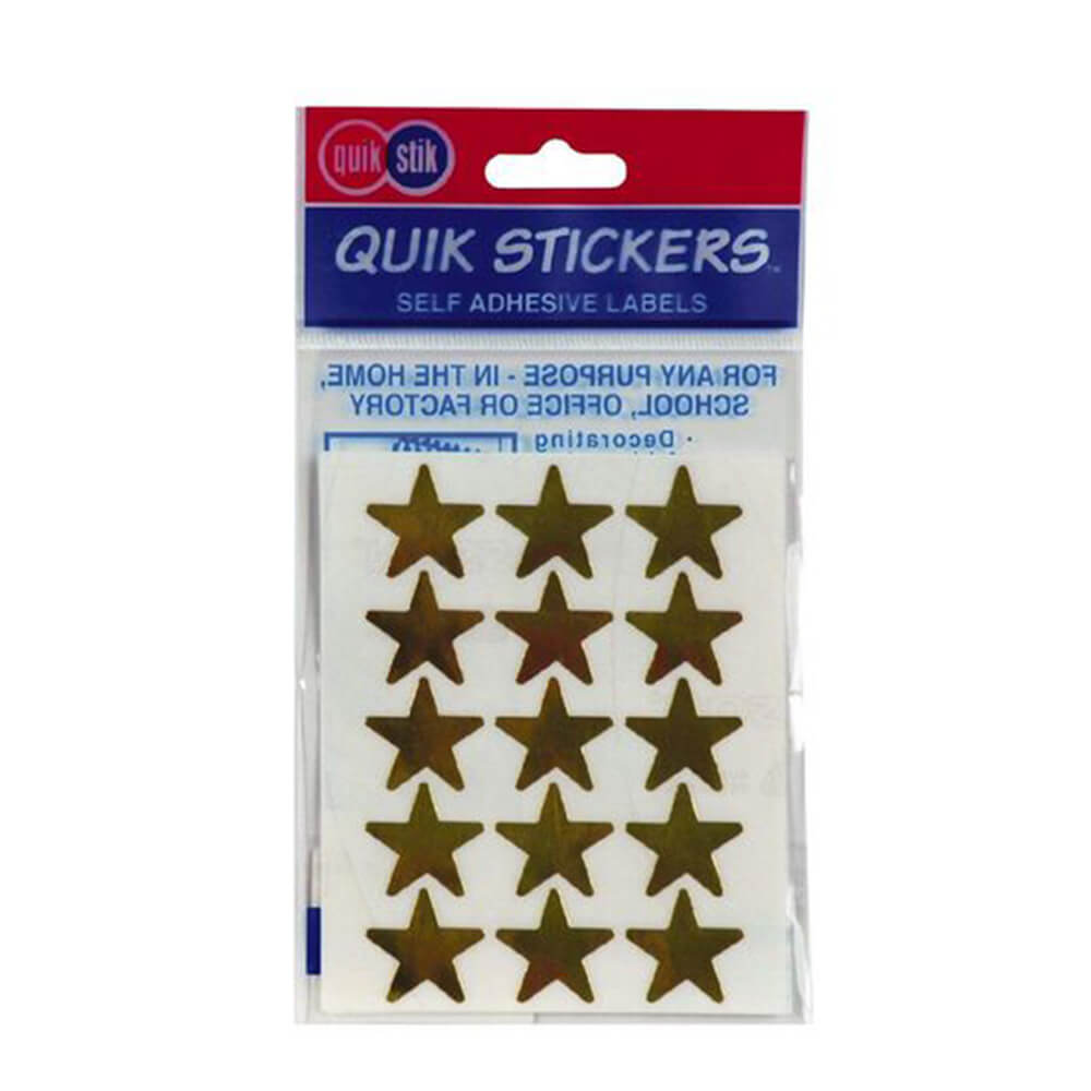 Quik Stik Stars Label (Pack of 10)