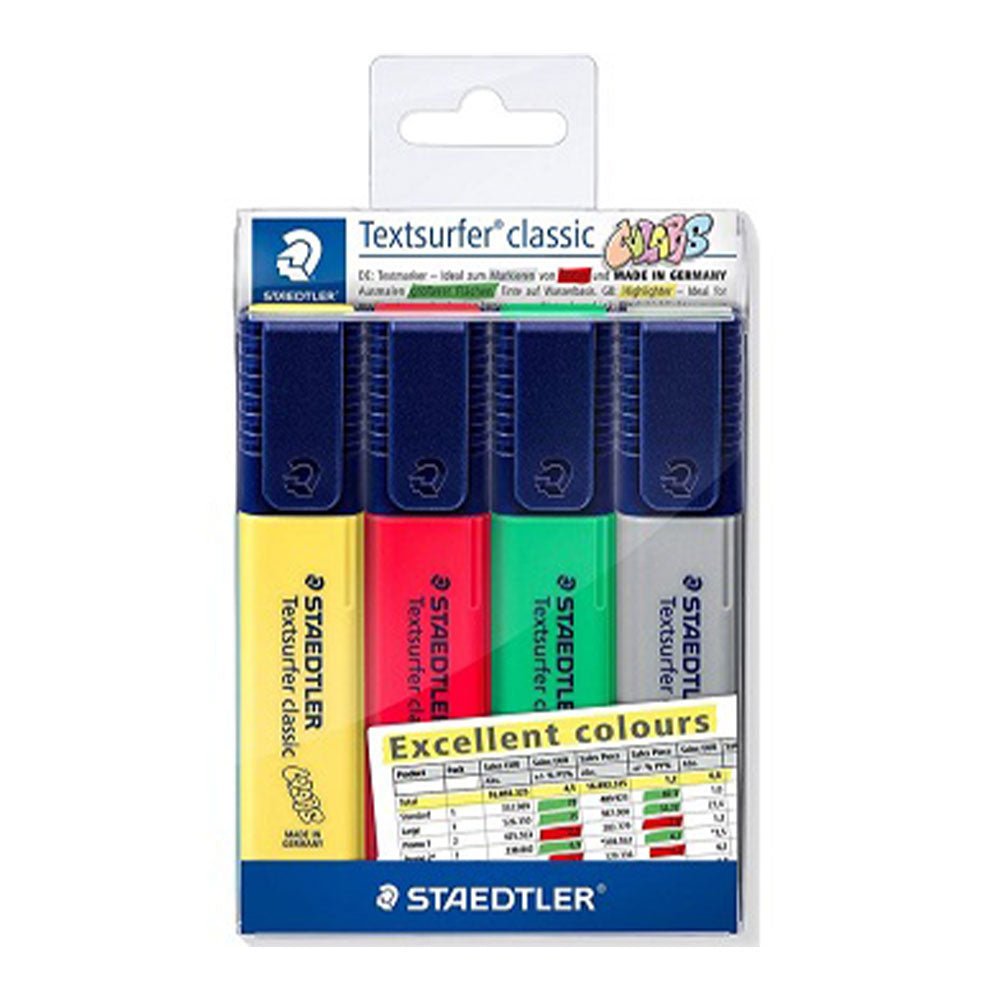 Staedtler TextSurfer Classic Fighlighters 4PCS