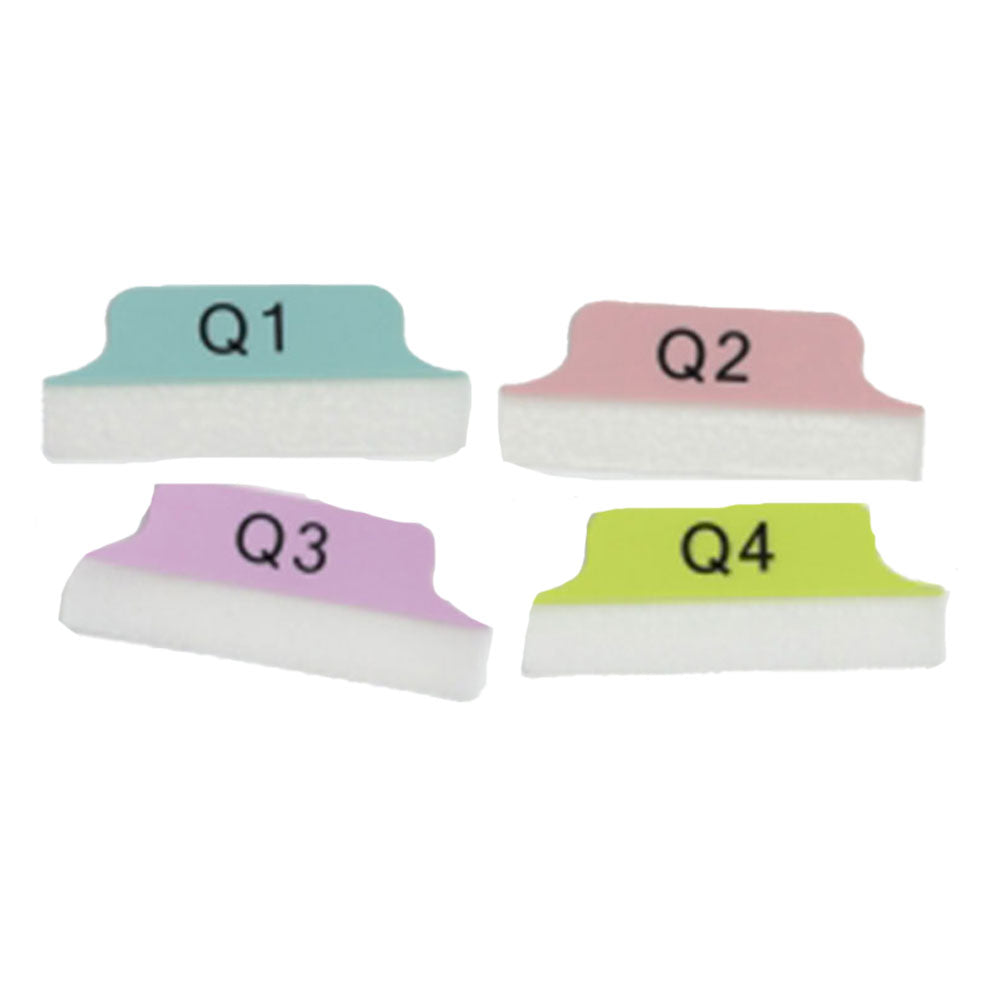 Trimestres de marge Q1-Q4 Tabs 24pcs (64x26 mm)