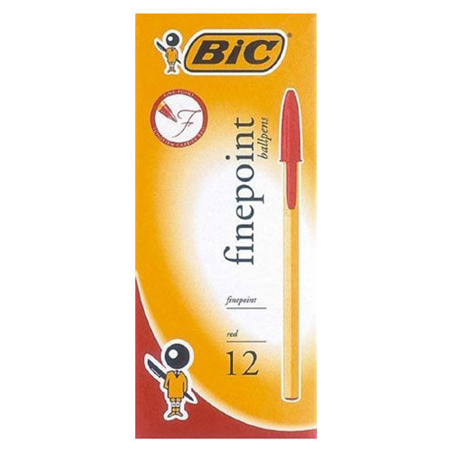 BIC Finepoint Ballpen 12pcs (Red)