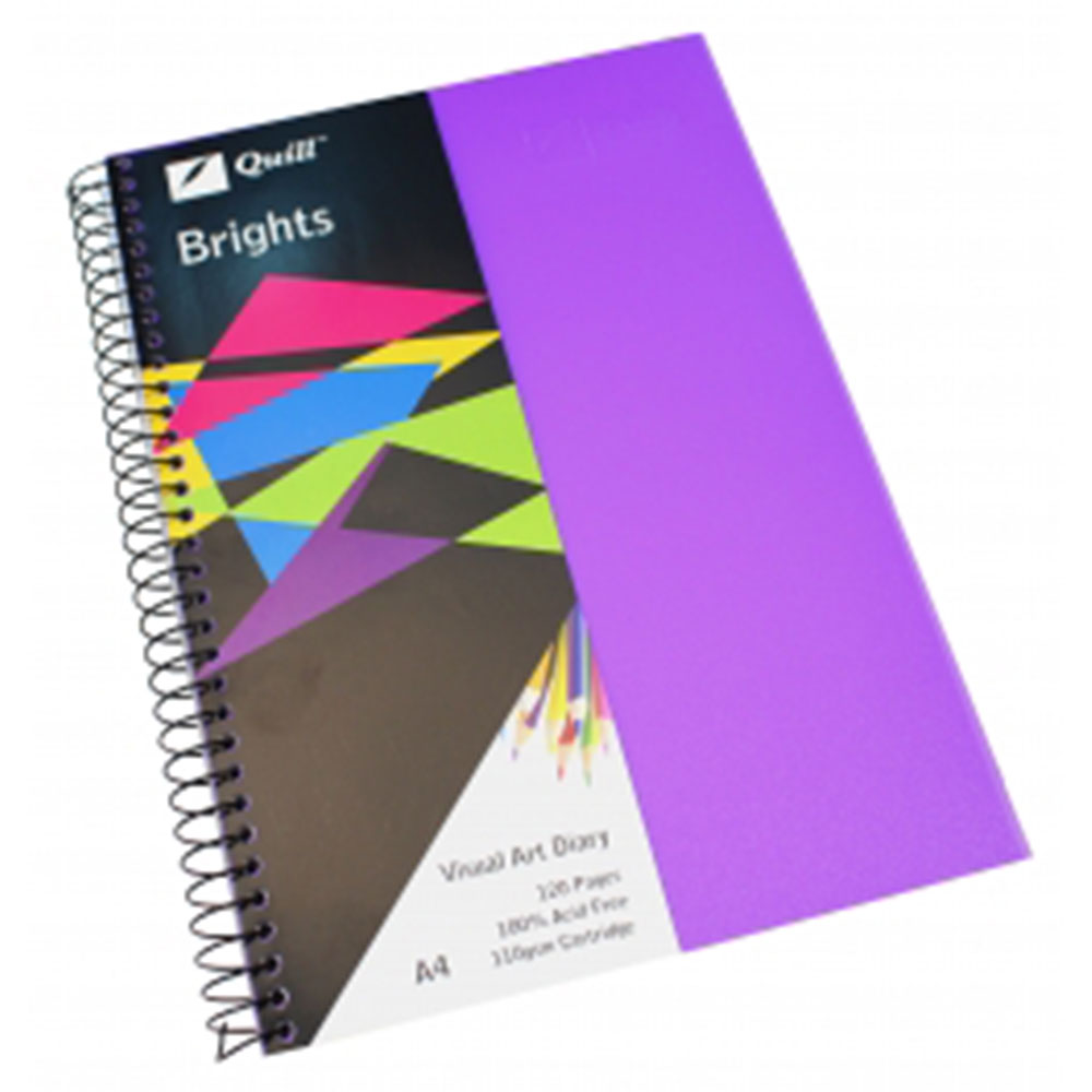 Quill Brights A4 Visual Art Diary 60-blad