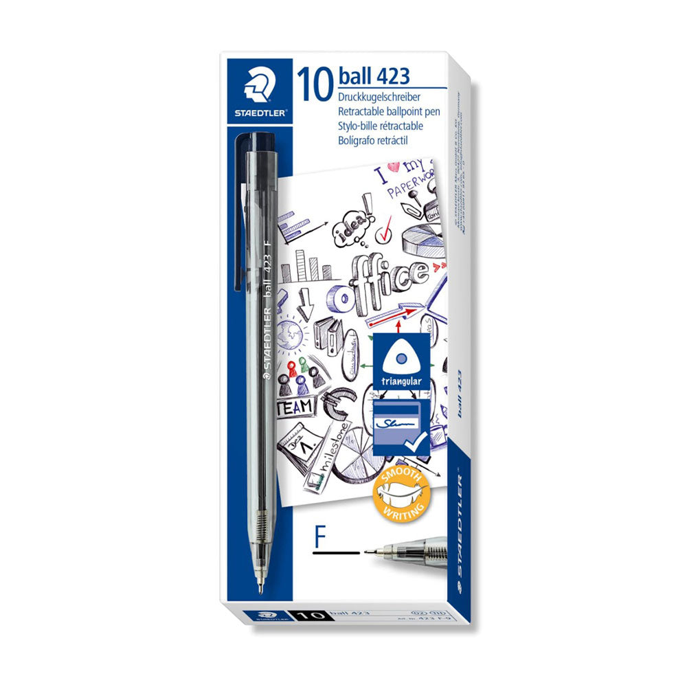 Staedtler 423 Fine Ballpoint Pen (låda med 10)