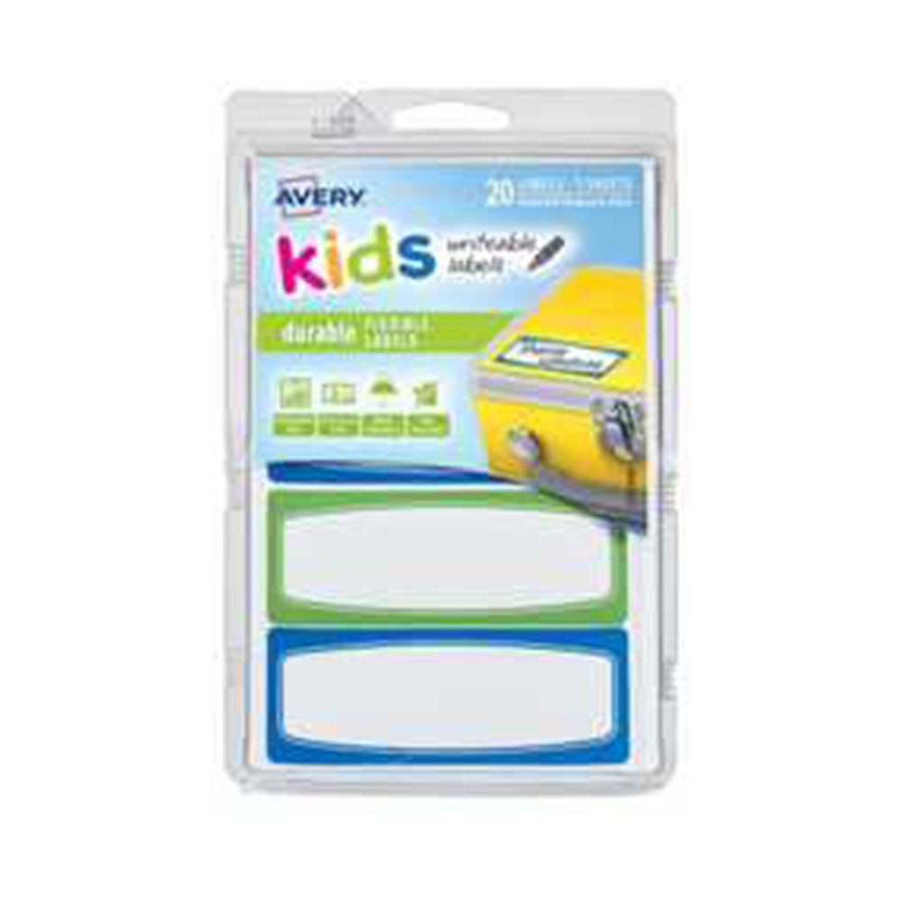 Avery Writable Kids Id Etiquetas 20pcs (89x32 mm)