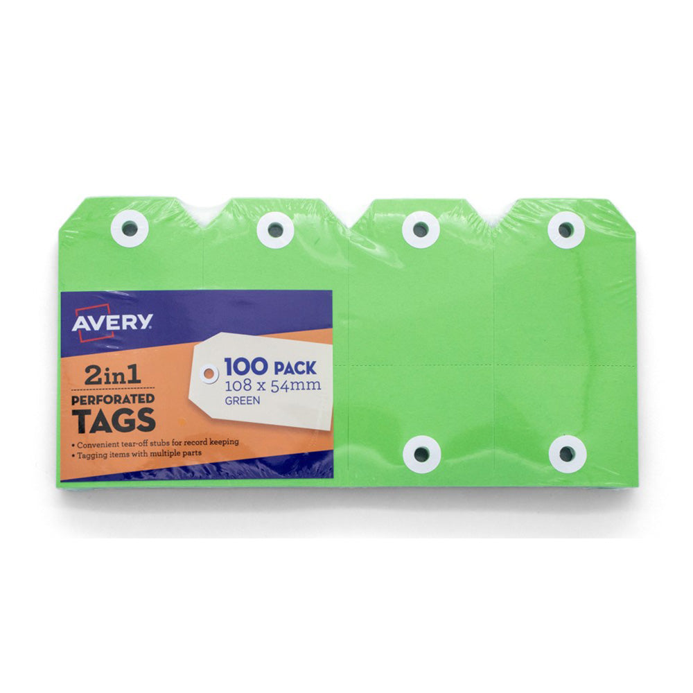 Avery 2-en-1 Kraft Tag (pack de 100)