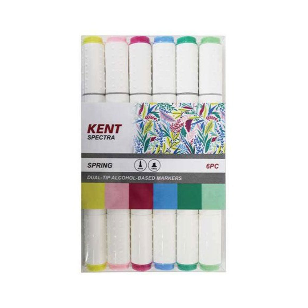 Kent Spectraグラフィックデザインマーカーセット6pcs