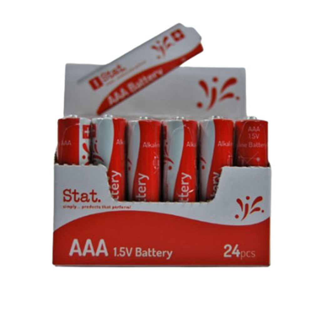 Stat alkalisk batteri (pakke med 24)