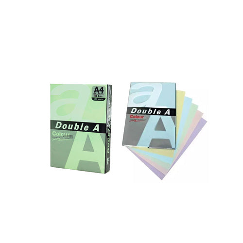 Double A A4 80gsm Pastel Colour Copy Paper 500pcs