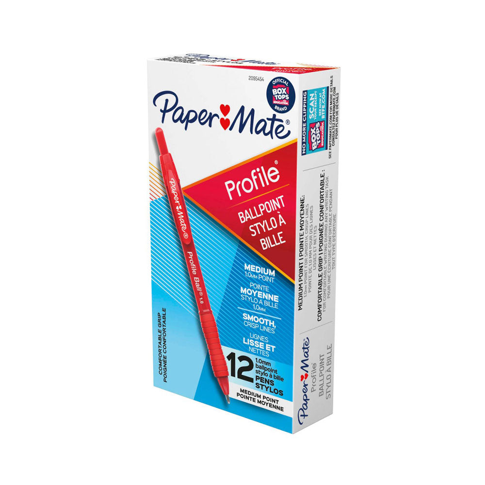 Papermate profiel Reticable Pen 1,0 mm 12 stks