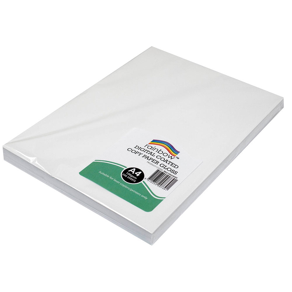 Rainbow A4 Gloss Digital Copy Paper 250pk (blanco)