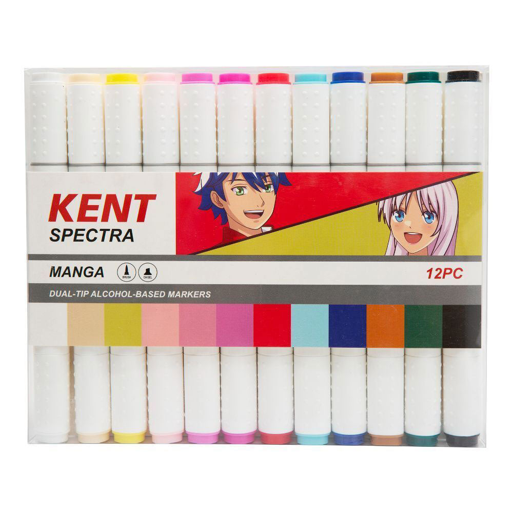 Kent Spectra Graphic Design Marker Set 12PCS