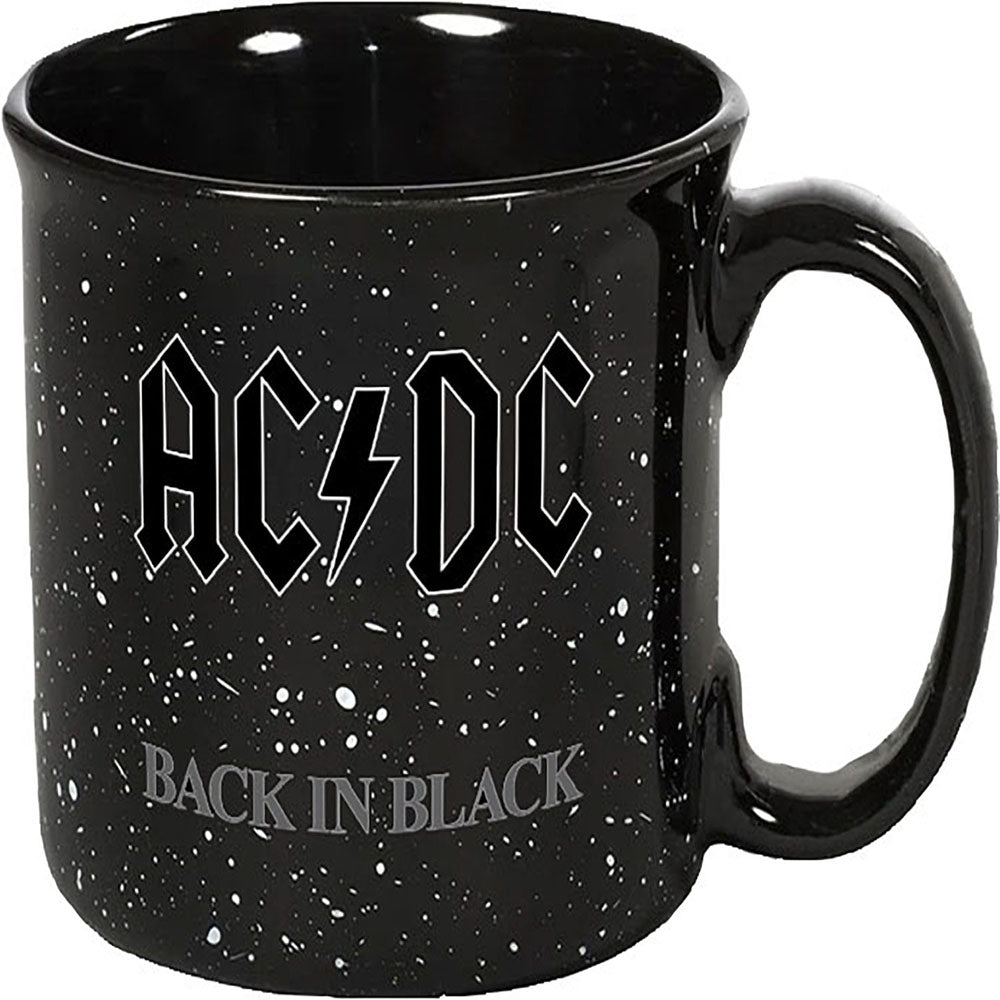 AC/DC de regreso en taza de cerámica negra