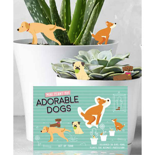 Adorable Dogs Plant Markers