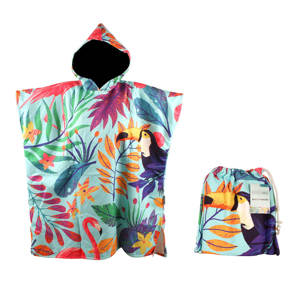 Erwachsener Baumwolltuch Beach Poncho (135 x 86 cm)