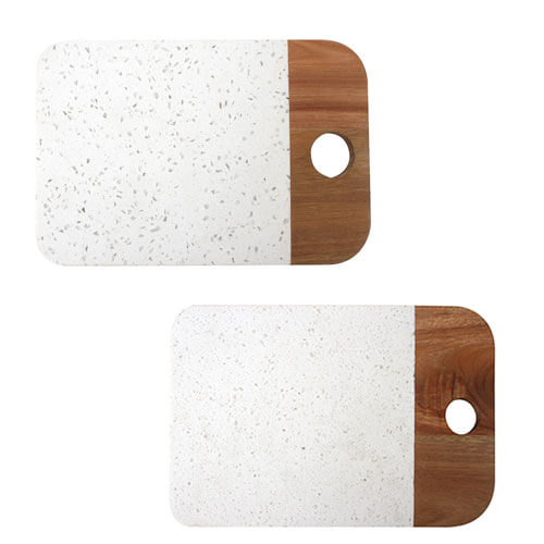 Bellance Wood and Terrazzo Serving Board