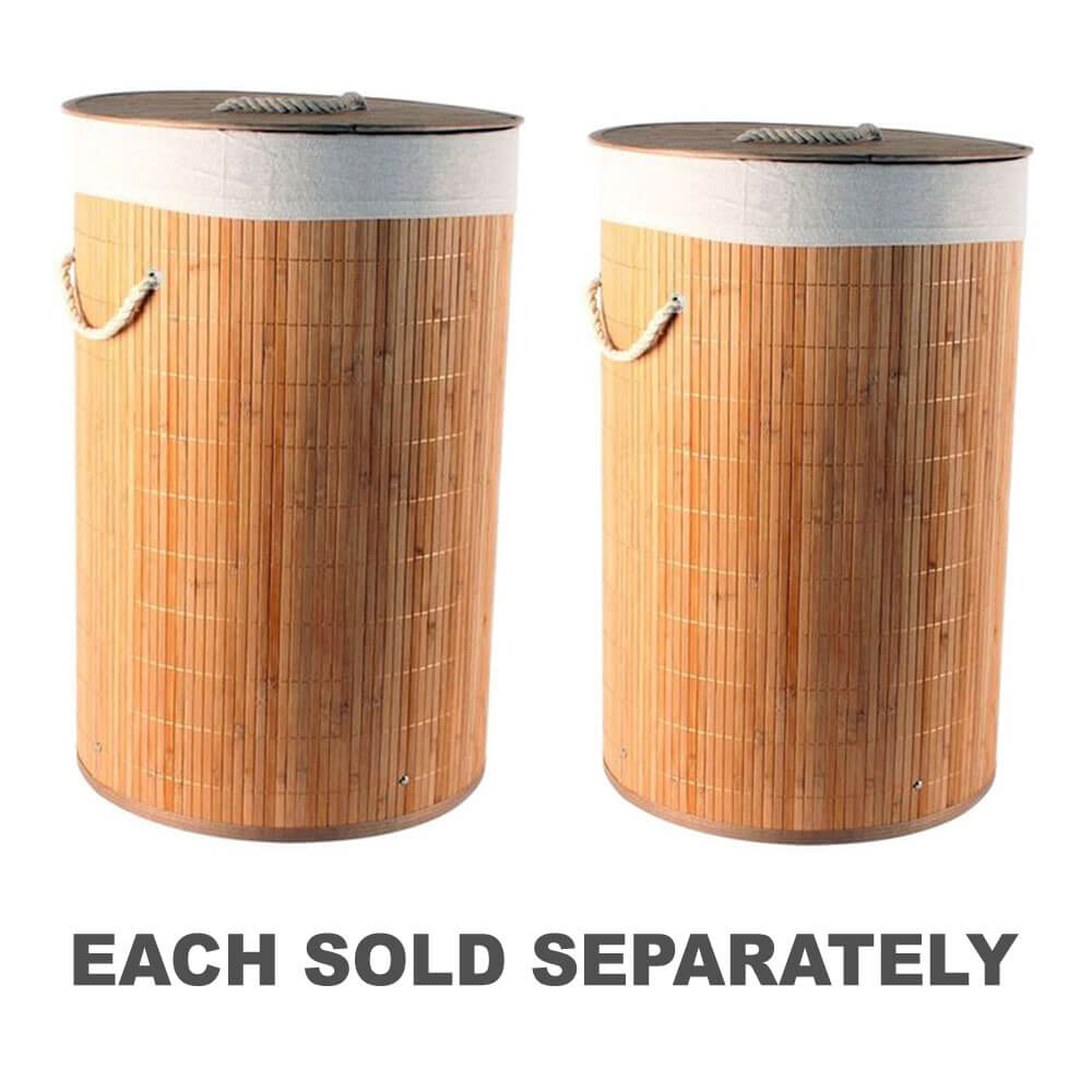 Kalib Bamboo Laundry Basket with Lining