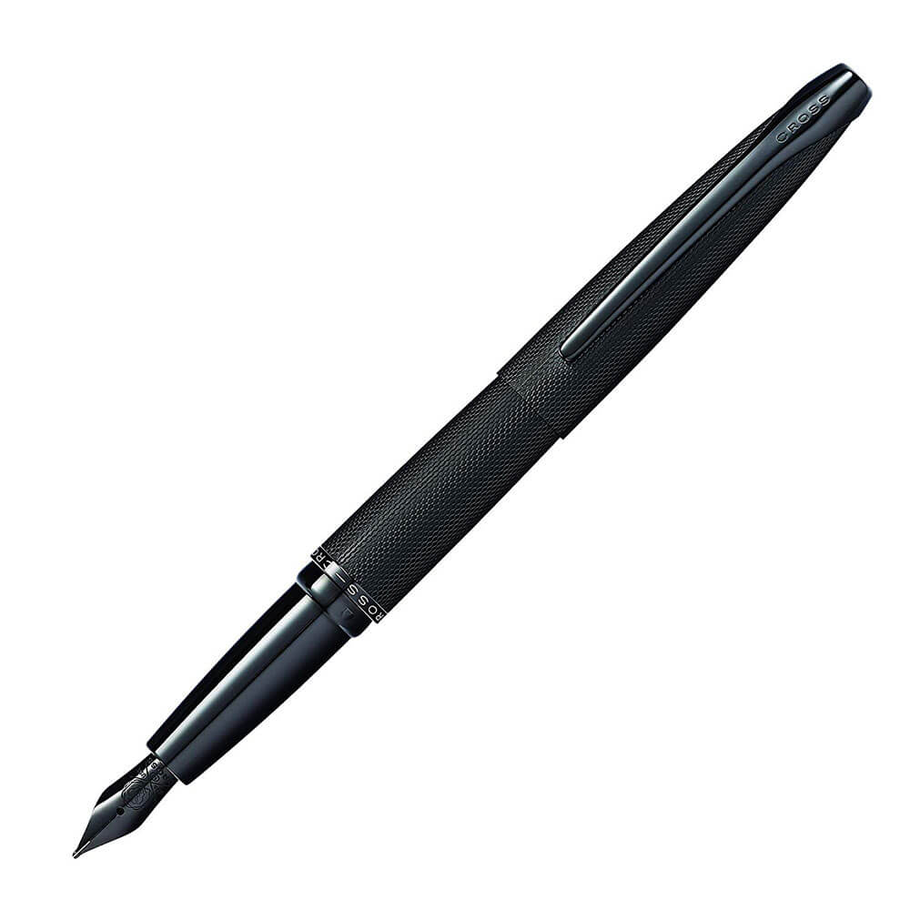 Stylo en diamant gravé en noir brossé ATX