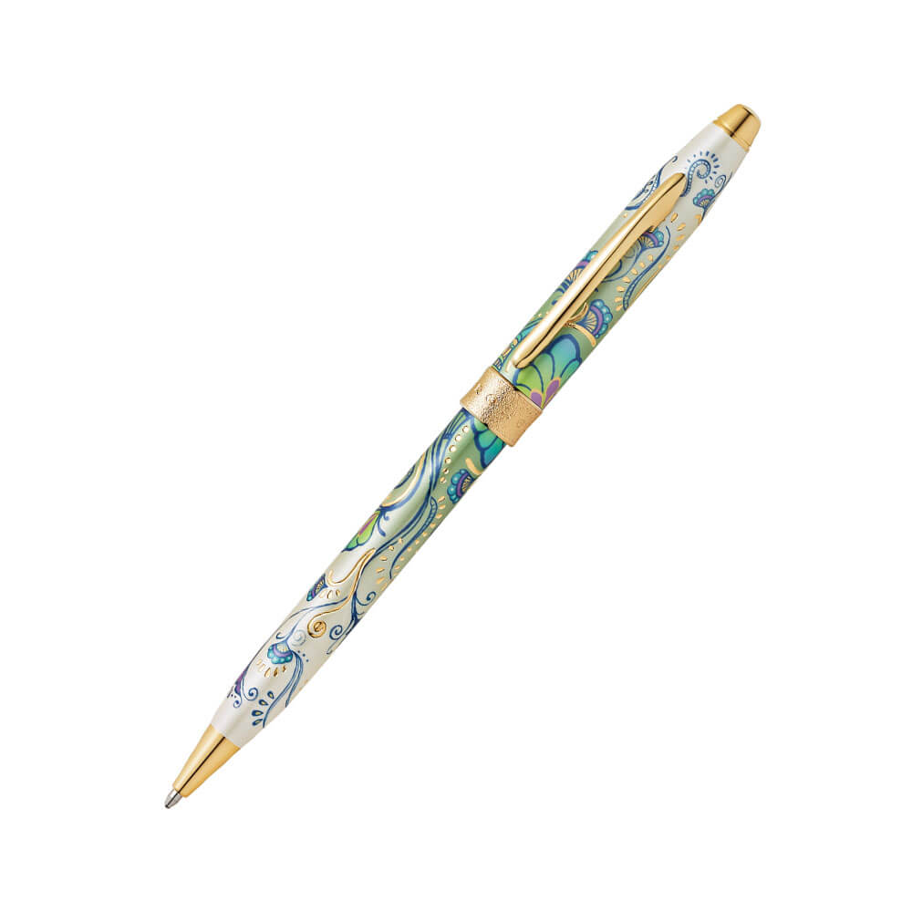 Botanica Green Daylily 23CT stylo plaqué or