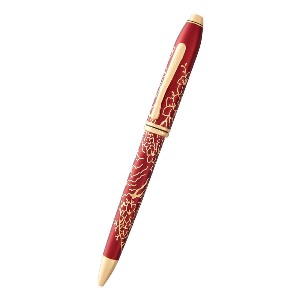 Townsend Plum Lacquer 23ct Zodiac Ballpoint