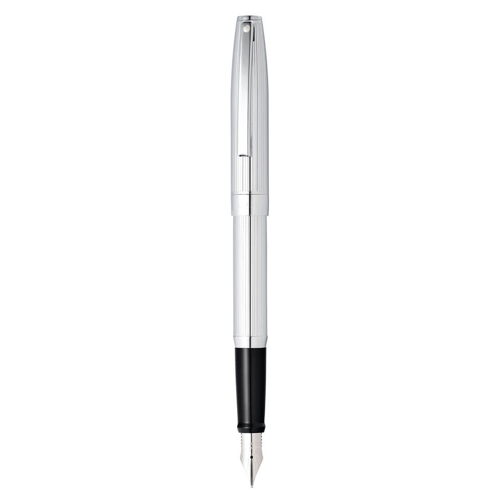 Sagaris Chrome Finish Graved Fountain Pen