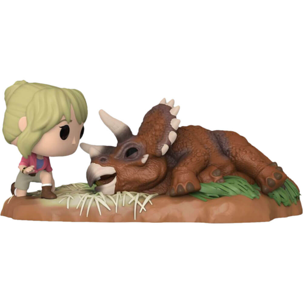 Jurassic Park Dr. Sattler w/ Triceratops US Exc. Pop! Moment