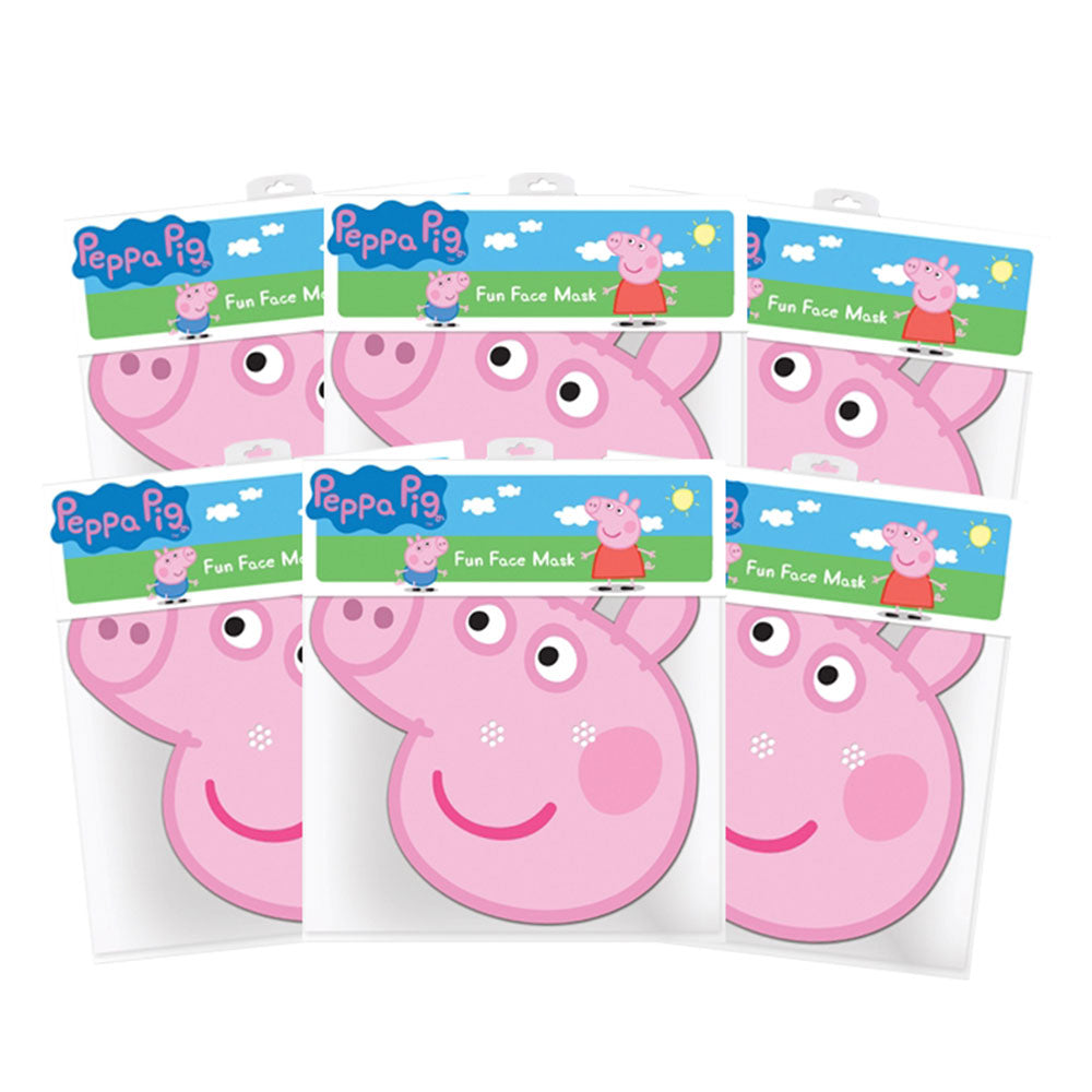 Peppa Pig Cardboard Masks 6 Pk