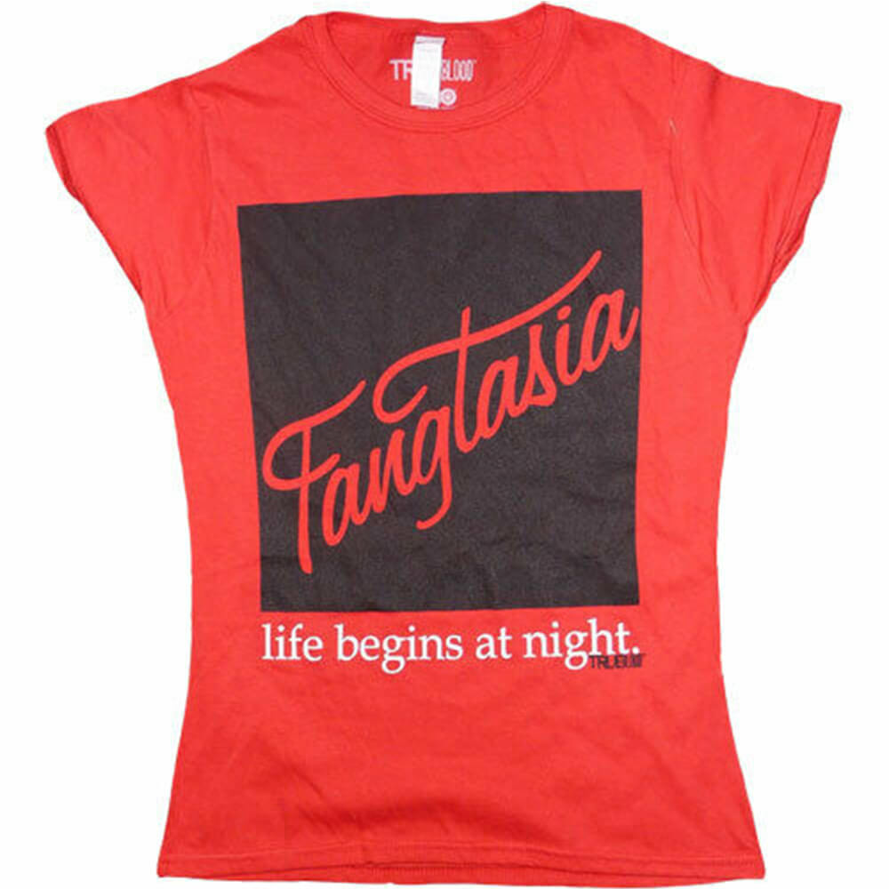 True Blood Fangtasia Camiseta femenina roja