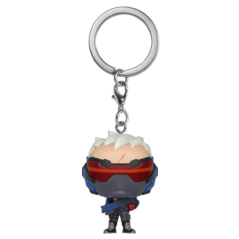 Overwatch Soldier 76 Pocket Pop! Keychain