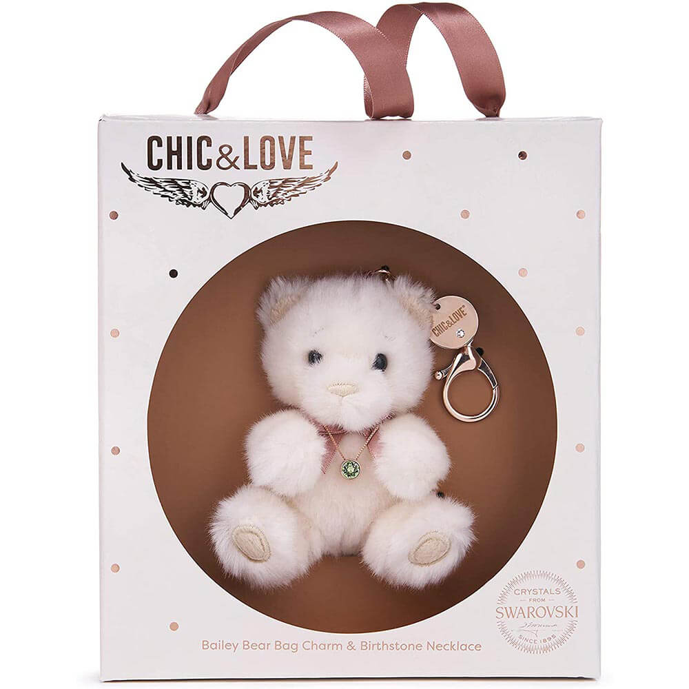 Chic & Love Bailey Bear Bag sjarm og halskjede