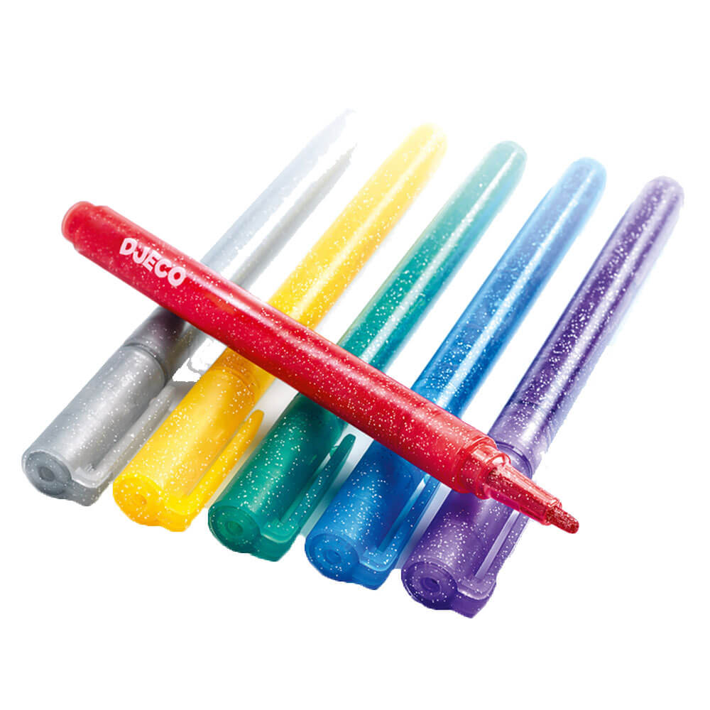 Djeco Glitzermarker (6er-Pack)