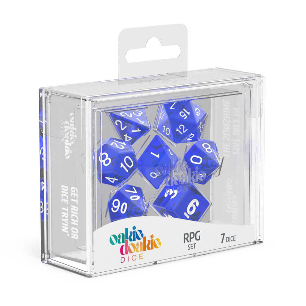 Oakie Doakie RPG Set Translucent Dice 7pcs