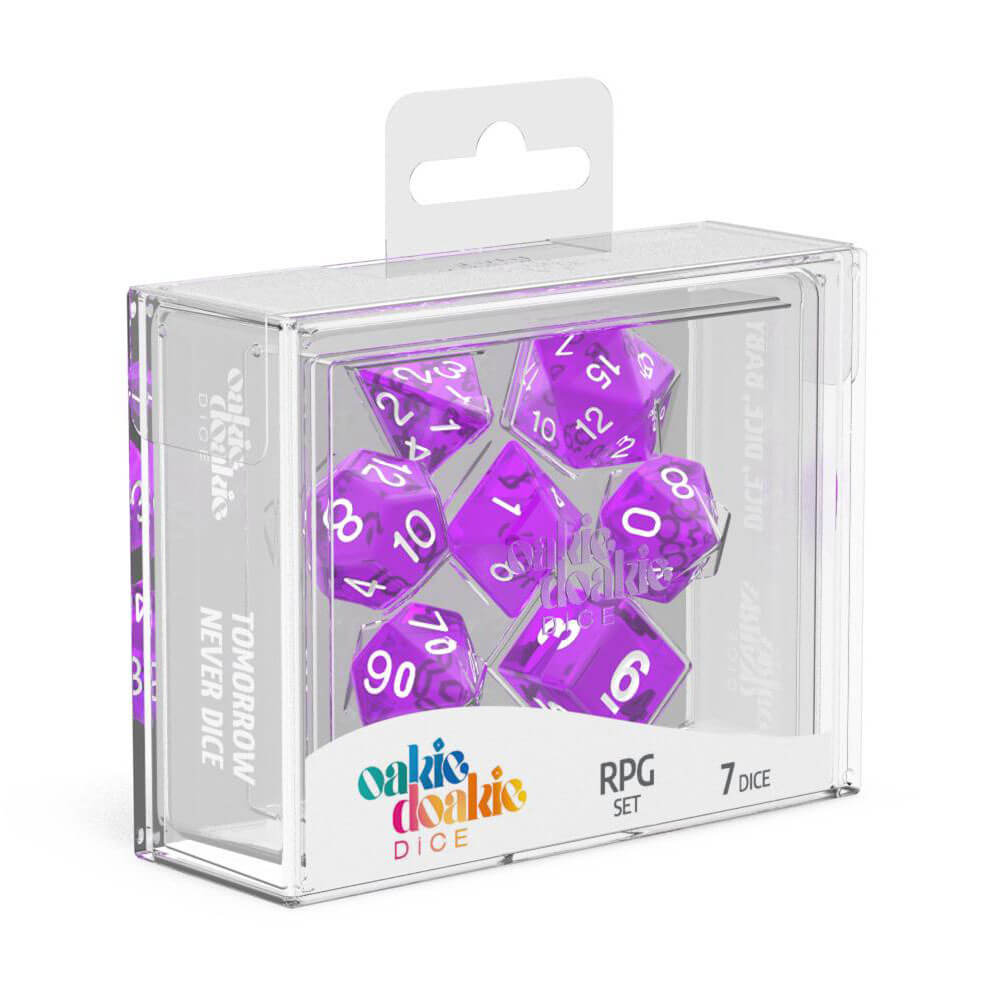 Oakie Doakie RPG Set Translucent Dice 7pcs