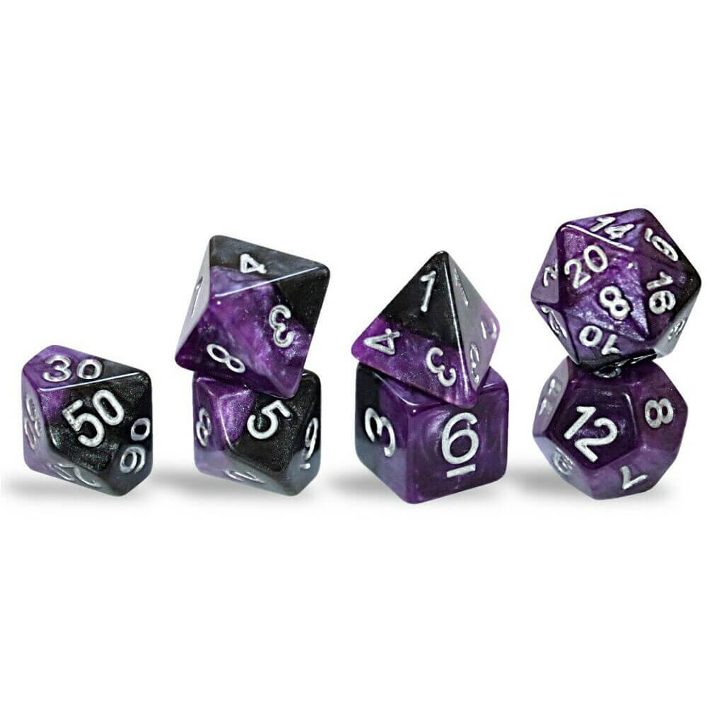 Halfsies Polyhedral Gaming 7 DICE per set