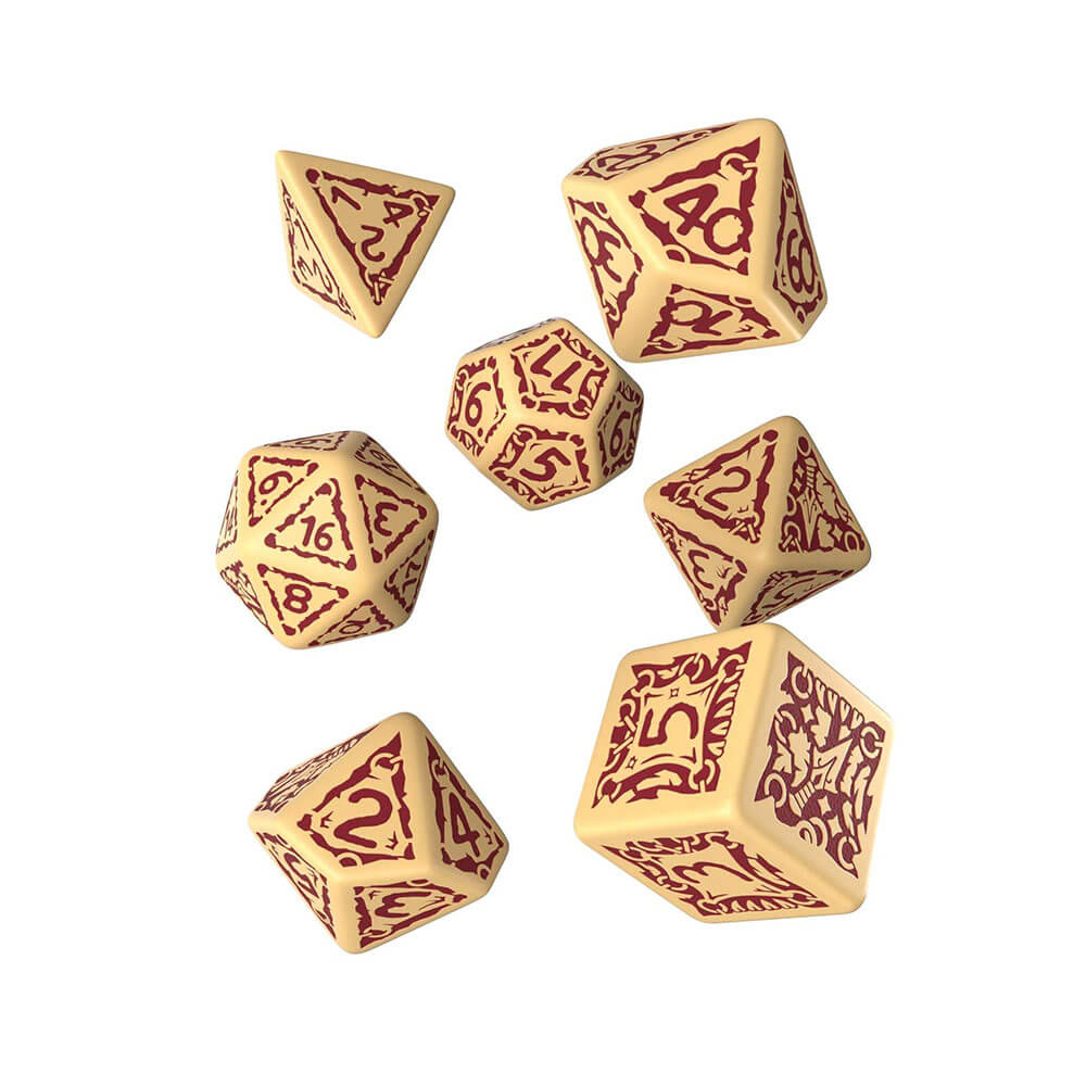 Q Workshop Pathfinder Dice Set på 7