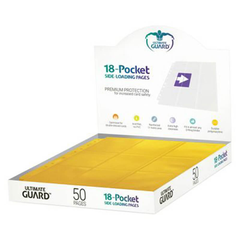 Ultimate Guard 18 Pocket Pages Side Load 50 stcs