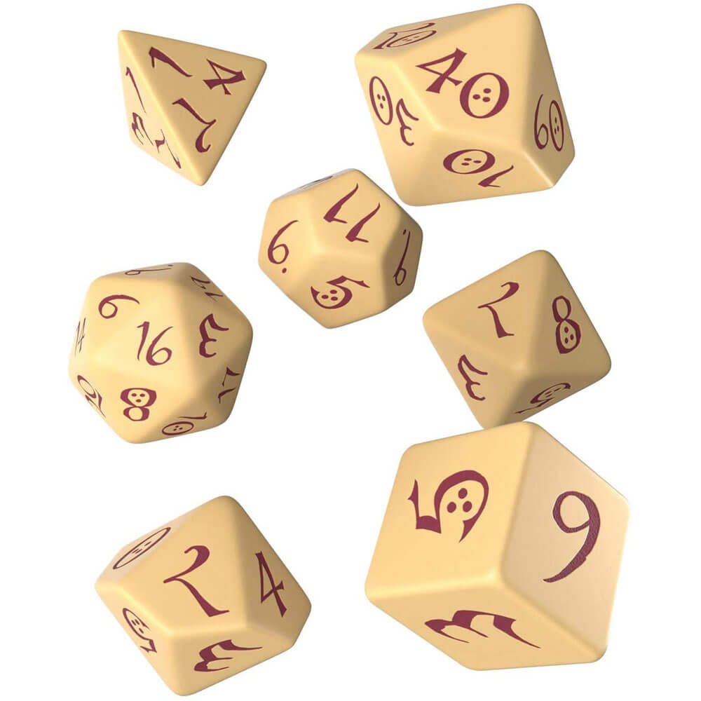 Q Workshop Classic RPG Dice Set av 7