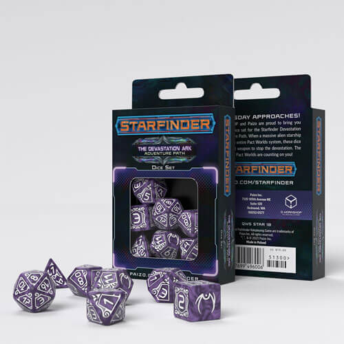 Q Workshop Starfinder Devastation Ark Dice Set of 7