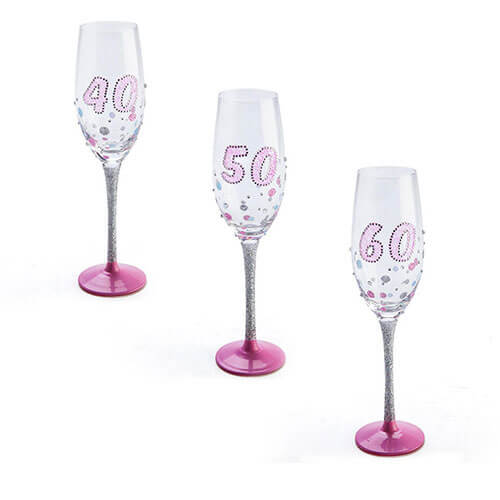 Birthday Sparkle Champagne Flute