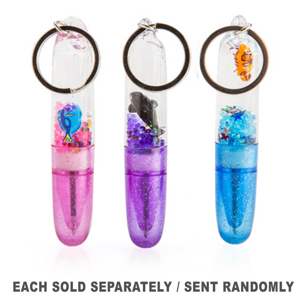 Sea Animal Glitter Pen Keychain