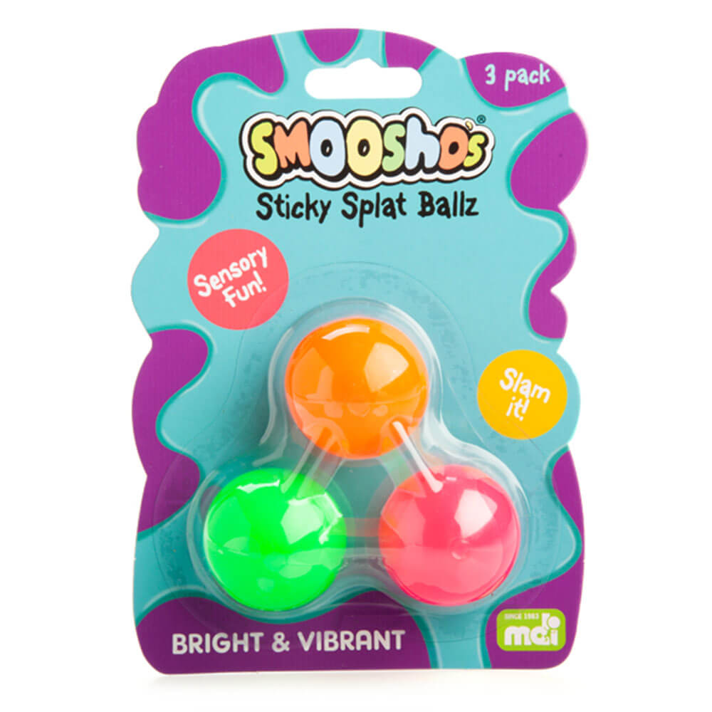 Smooshos Sticky Splat Ballz (sett med 3)